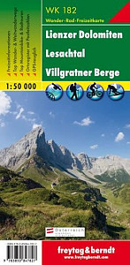WK 182 Lienzer Dolomiten, Lesachtal, Villgratner Berge 1:50 000/mapa