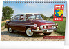 Kalendář 2023 stolní: Svět motorů - slavné české vozy, 23,1 × 14,5 cm