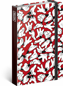 NOTIQUE Notes Mickey, linkovaný, 11 x 16 cm