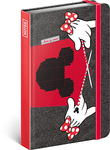 NOTIQUE Notes Minnie, linkovaný, 11 x 16 cm