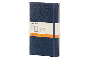 Moleskine Zápisník modrý L, linkovaný, tvrdý