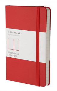 Moleskine Zápisník červený S, linkovaný, tvrdý