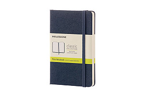 Moleskine Zápisník modrý S, čistý, tvrdý