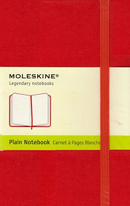 Moleskine Zápisník červený S, čistý, tvrdý