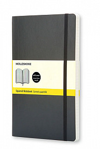 Moleskine Zápisník černý S, čtverečkovaný, měkký