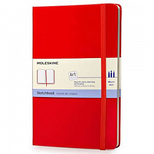 Moleskine: Skicář tvrdý červený L