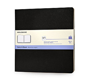 Moleskine Skicář černý čtvercový, měkký