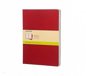 Moleskine Sešity 3 ks červené XL, čisté