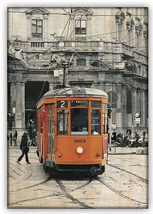 Obraz dřevěný: Tram, 340x485