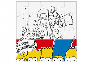 The Simpsons: Vymaluj si čtverec/Mini puzzle