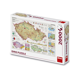 Mapy České republiky: puzzle2000 dílků