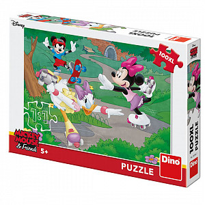 Minnie sportuje: puzzle 100XL dílků