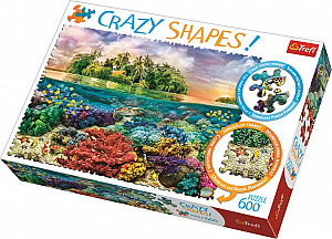 Crazy Shapes puzzle Tropický ostrov 600 dílků