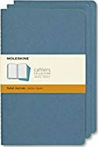 Moleskine Sešity 3 ks modré L, linkované