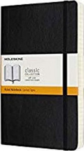 Moleskine Zápisník Expanded černý L, linkovaný, měkký