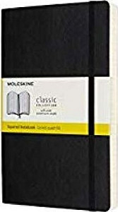 Moleskine Zápisník Expanded černý L, čtverečkovaný, měkký