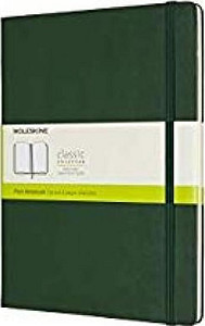 Moleskine Zápisník zelený XL, čistý, tvrdý