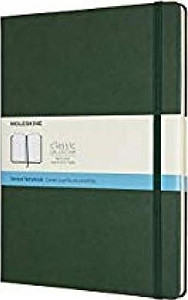 Moleskine: Zápisník tvdý tečkovaný zelený XL
