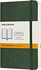 Moleskine: Zápisník měkký linkovaný zelený S