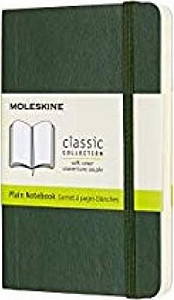 Moleskine Zápisník zelený S, čistý, měkký