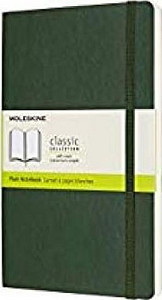Moleskine Zápisník zelený L, čistý, měkký