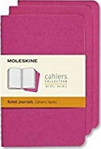 Moleskine Sešity 3 ks růžové L, linkované