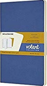 Moleskine Volant zápisník modrý/žlutý L, linkovaný (2ks)
