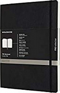 Moleskine Professional diář-zápisník černý XL, měkký