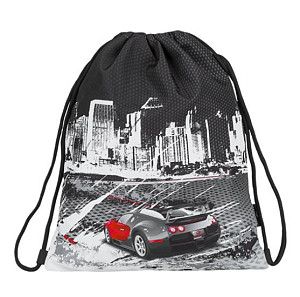 Bagmaster Chlapecký školní sáček na přezůvky SHOES LIM 9 B BLACK/WHITE/RED