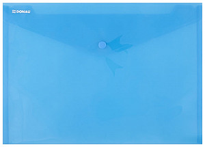 Obálka s drukem průhledná A4 PP, modrá