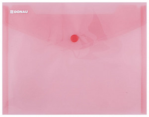 Obálka s drukem průhledná C5 PP - červená