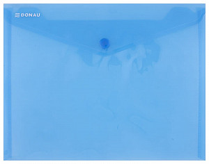 Obálka s drukem průhledná C5 PP -  modrá