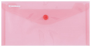 Obálka s drukem průhledná DL PP, červená