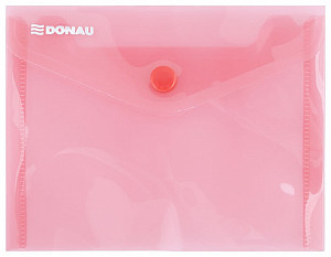 Obálka s drukem průhledná A6 PP, červená