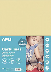 Barevný papír A4 170 g - krémový 50 ks