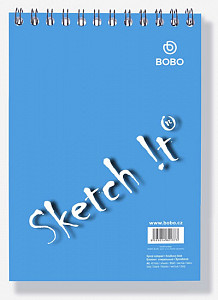 Blok s horní vazbou A6, čistý, 40 listů