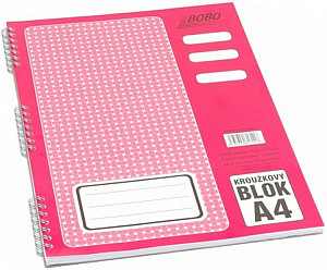 Blok s boční vazbou A4, linka, 50 listů