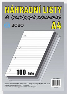 Náhradní listy A4, linka, 100 listů