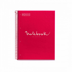 MIQUELRIUS poznámkový blok Emotions, A4, 80 listů, 90g, linkovaný, karton, červený