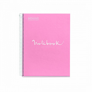 MIQUELRIUS poznámkový blok Emotions, A4, 80 listů, 90g, linkovaný, karton, růžový