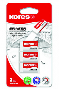 Kores Pryž KE30 BÍLÁ, 40 x 21 x 10 mm 3 ks