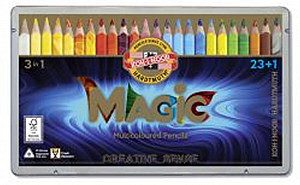 Koh-i-noor pastelky MAGIC multibarevné 23+1 ks v sadě