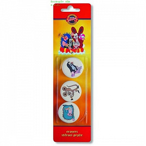 Koh-i-noor stěrací pryž/guma Krtek 3 ks/měkká