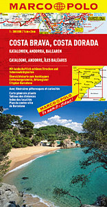 Costa Brava, Costa Dorada/mapa