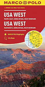 USA západ/mapa 1:2M MD