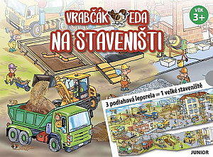 Vrabčák Eda na staveništi - 3 podlahová leporela = 1 velké staveniště