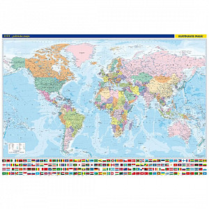 Svět - nástěnná politická mapa 1:22 000 000