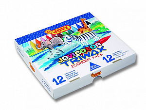 JOVI voskovky trojhranné - ekonomické balení 300 ks, 12 barev