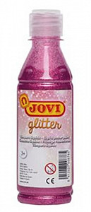 JOVI temperová barva glittrová 250 ml v lahvi růžová