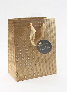 Taška medium Glitter bronzová - Dárkové tašky